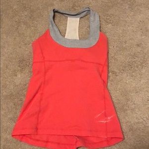 Lululemon pink activewear tank top